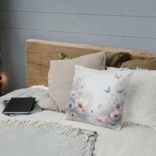 Flower and Butterfly Dance Cushion