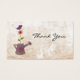 Flower and butterfly thank you