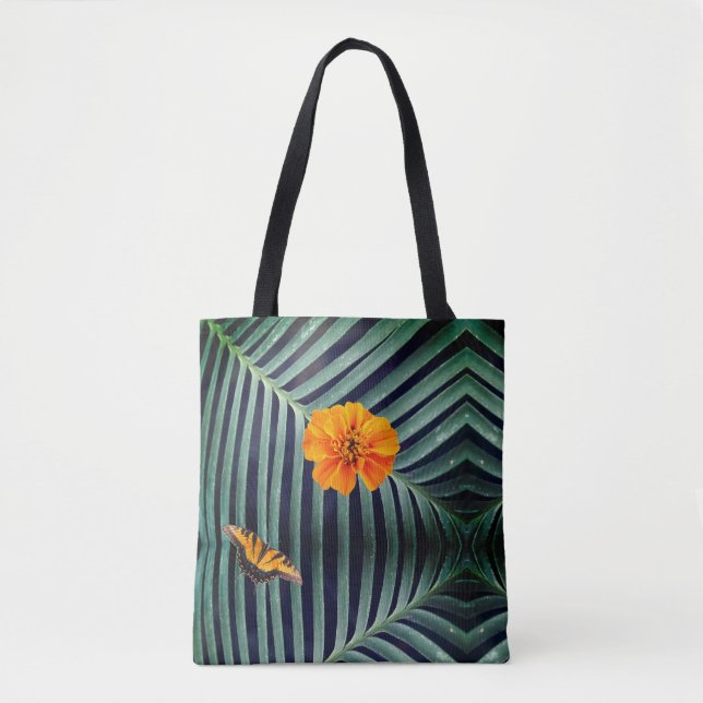 Flower and Butterfly Tote Bag (Front)