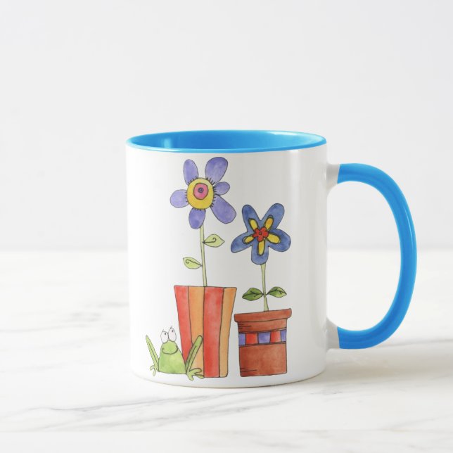 Flower and Frog mug (Right)
