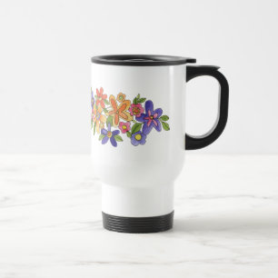 Flower and Frog travel mug