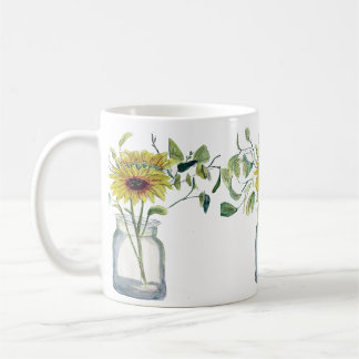 Flower and Margarite Style Coffee Mug