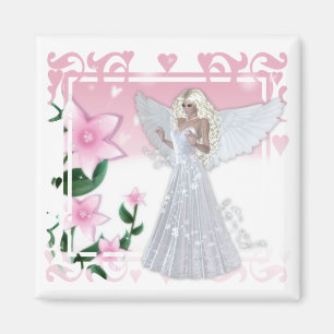 Flower Angel Design Magnet