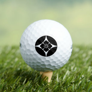 FLOWER ANGLE GOLF BALL WITH CLOISONNE TREASURE