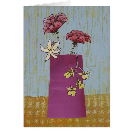 Flower arrangement card