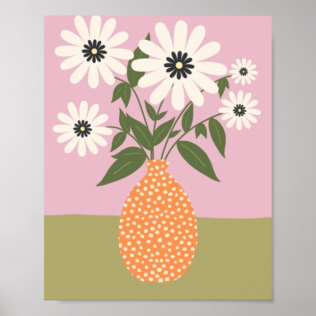 Flower Arrangement In Vase 02 Poster (Front)