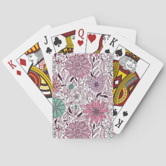 flower arranging patterns playing cards