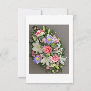 Flower Arregment Thank You Card