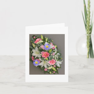 Flower Arregment Thank You Card