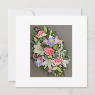 Flower Arregment Thank You Card