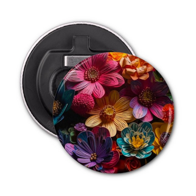 Flower Art Bottle Opener (Front)