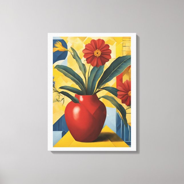 Flower Art Canvas Print (Front)