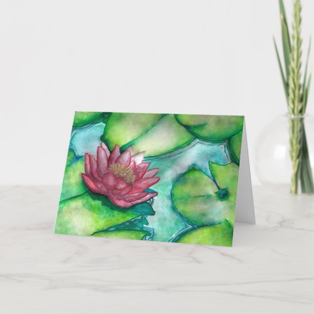 Flower art greeting card (Front)