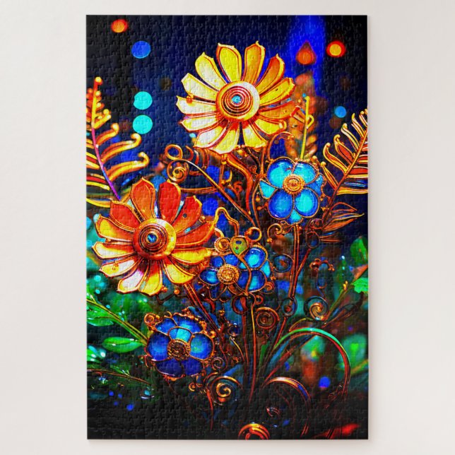Flower Art Jigsaw Puzzle (Vertical)