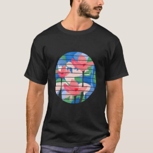 Flower Art Lotus Flower Floral Painting T-Shirt
