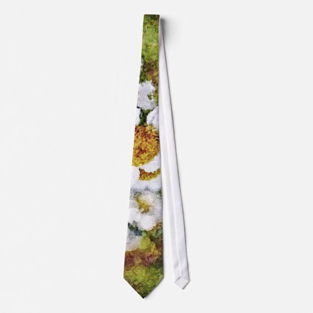 Flower Art Painting Tie (Front)