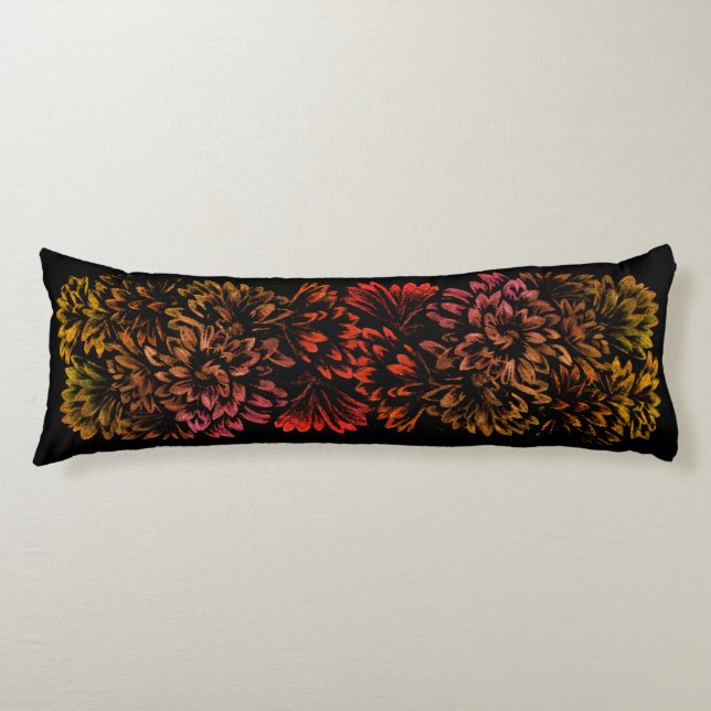 Flower Art Pillow Floral Art Throw Pillows (Front)