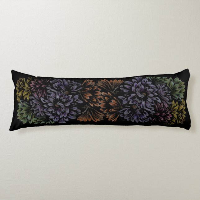 Flower Art Pillow Floral Art Throw Pillows (Front)