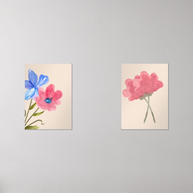 Flower Art Wall Art Sets (Front)