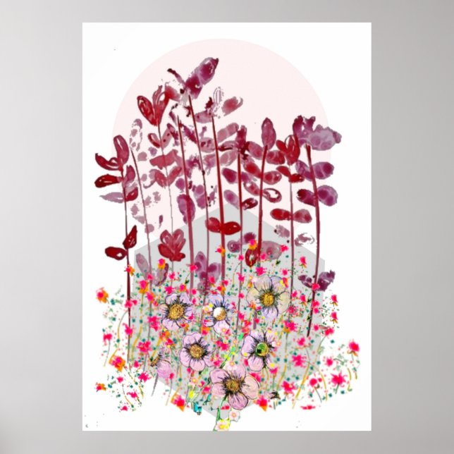 Flower Artwork Poster (Front)