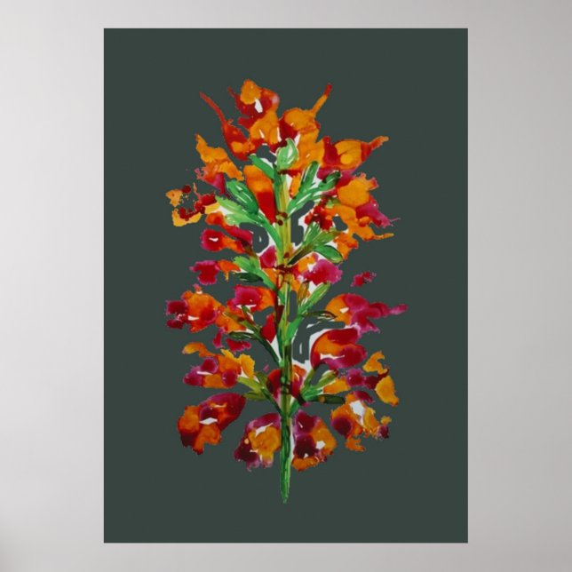 Flower Artwork Poster (Front)