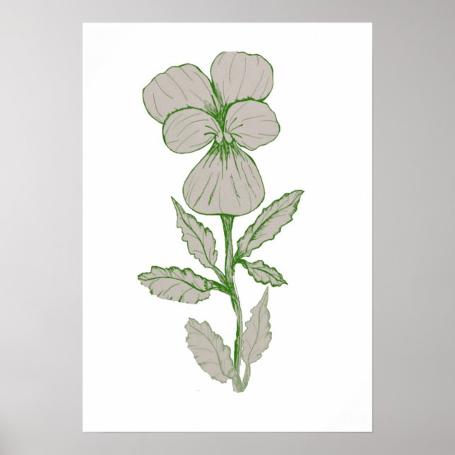 Flower Artwork Poster (Front)