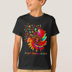 Flower Asd Accept Understand Love T-Shirt