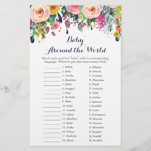 Flower Baby Around the World Translation Game