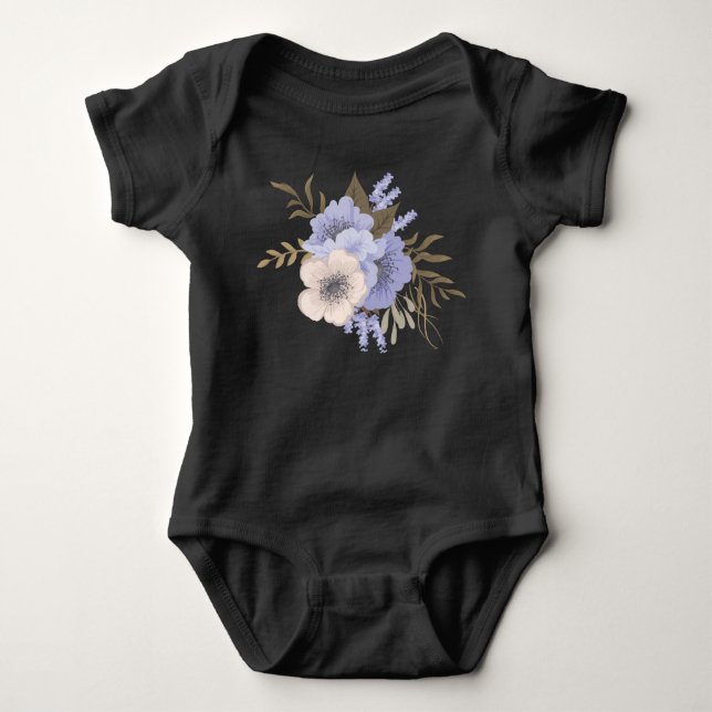 flower baby bodysuit (Front)