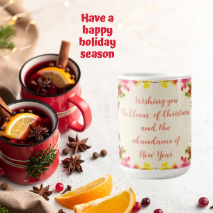 Flower Background Roses Bouquet Mug