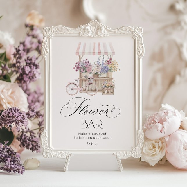 Flower Bar Fresh Off the Market Elegant Poster (Creator Uploaded)