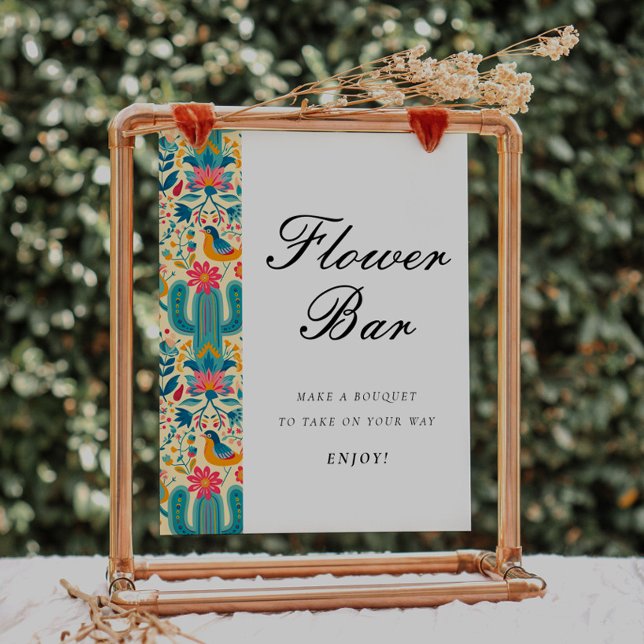 Flower Bar Mexican Floral Bridal Shower Sign (Creator Uploaded)