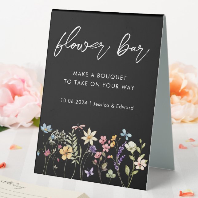 Flower Bar Minimalist Floral Chic Spring Bouquet (In SItu (Wedding))