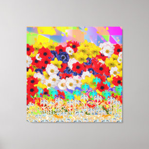 Flower Basket Canvas Print