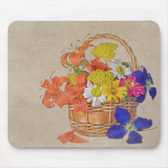 Flower Basket Mouse Mat (Front)