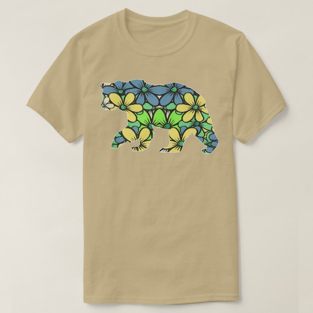 Flower Bear Premium735  T-Shirt (Design Front)