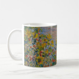 Flower Beds at Vétheuil, Impressionist Landscape Coffee Mug
