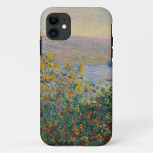 Flower Beds at Vetheuil painting by Claude Monet iPhone 11 Case