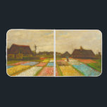 Flower Beds in Holland by van Gogh Beer Pong Table<br><div class="desc">Flower Beds in Holland, also known as Bud Fields, marks Vincent van Gogh’s first foray into garden painting, created in 1883. This captivating artwork presents a serene overview of geometrically arranged plots of hyacinths blooming in soft hues of white, pink, blue, and yellow. The flower beds, in full bloom from...</div>