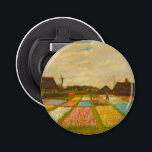 Flower Beds in Holland by van Gogh Bottle Opener<br><div class="desc">Flower Beds in Holland, also known as Bud Fields, was Vincent van Gogh's first garden painting. Painted in 1883. The painting features an overview of geometrically laid out plots of white, pink, blue and yellow hyacinths. Van Gogh's desire was to capture the fleeting moments of life. It is a painting...</div>