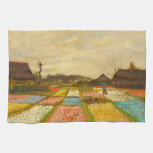 Flower Beds in Holland by van Gogh Tea Towel