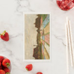 Flower Beds in Holland  by Vincent Van Gogh Napkin<br><div class="desc">Bulb Fields, also known as Flower Beds in Holland, is an oil painting created by Vincent van Gogh in early 1883. It depicts the rectangular plots of blue, yellow, pink and red hyacinths grown by a Dutch bulb merchant. The low vantage point creates a panoramic view of the field of...</div>