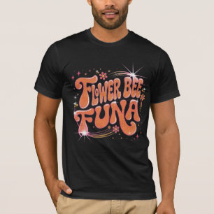 Flower Bee Funa Retro Groovy Art 70s Psychedelic T-Shirt
