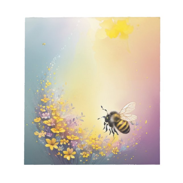 Flower Bee Notepad (Front)