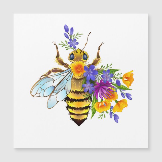Flower bee with wild plants (Front)