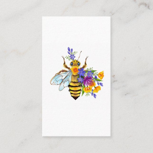 Flower bee with wild plants loyalty card (Front)