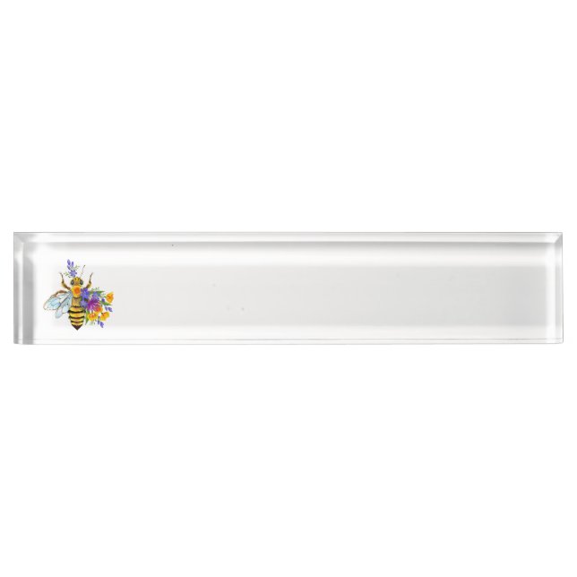 Flower bee with wild plants nameplate (Front)