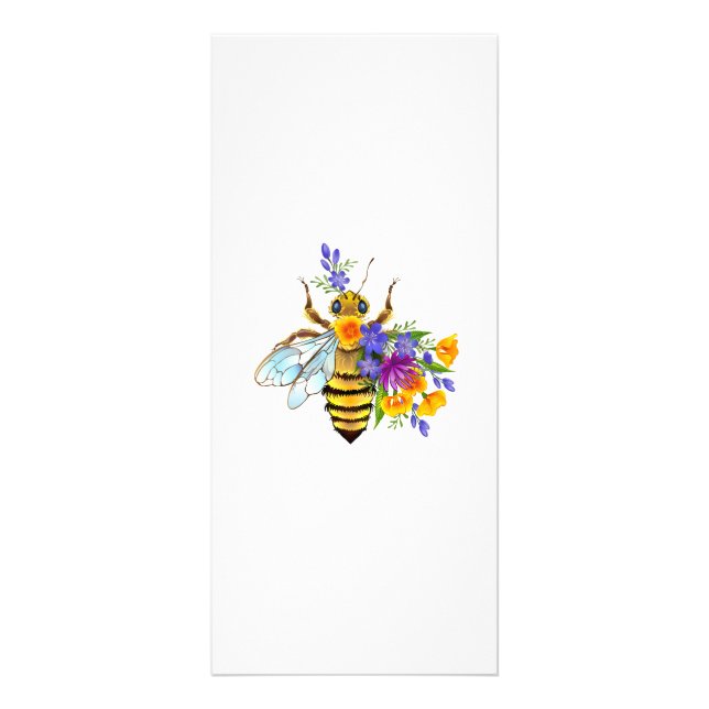 Flower bee with wild plants rack card (Front)