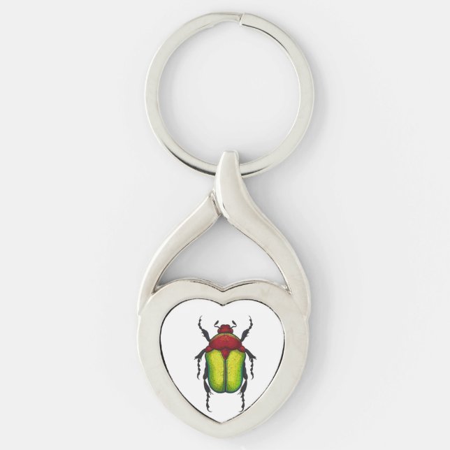 Flower beetle key ring (Front)