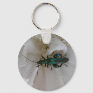 Flower Beetle Keychain